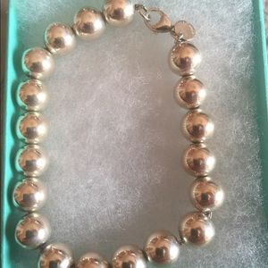 📌SOLD📌Tiffany and Co 8.25” bead bracelet
